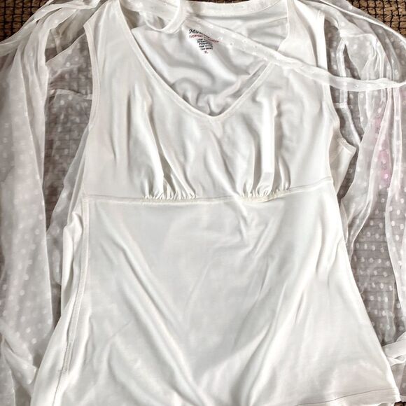 Miraclesuit Everyday Shapewear White Lace Blouse XL - Picture 9 of 12